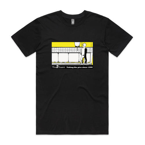 Taking The Piss Tee by Lonely Kids Club. All clothing from our T-shirts to our shorts and hoodies are ethically made, and printed packed and shipped from Sydney.