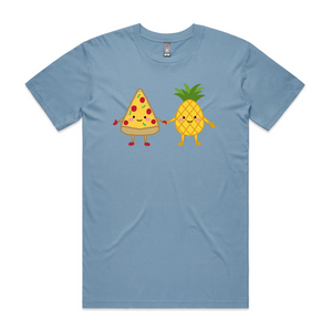 Pizza and Pineapple Tee by Lonely Kids Club. All clothing from our T-shirts to our shorts and hoodies are ethically made, and printed packed and shipped from Sydney.