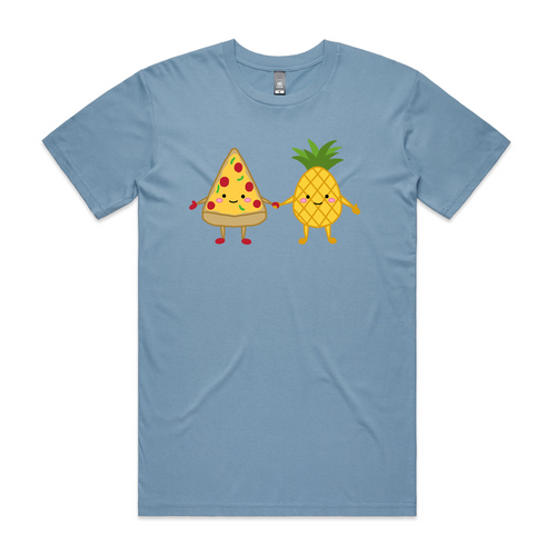 Pizza and Pineapple Tee by Lonely Kids Club. All clothing from our T-shirts to our shorts and hoodies are ethically made, and printed packed and shipped from Sydney.