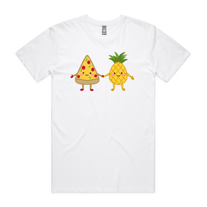 Pizza and Pineapple Tee by Lonely Kids Club. All clothing from our T-shirts to our shorts and hoodies are ethically made, and printed packed and shipped from Sydney.