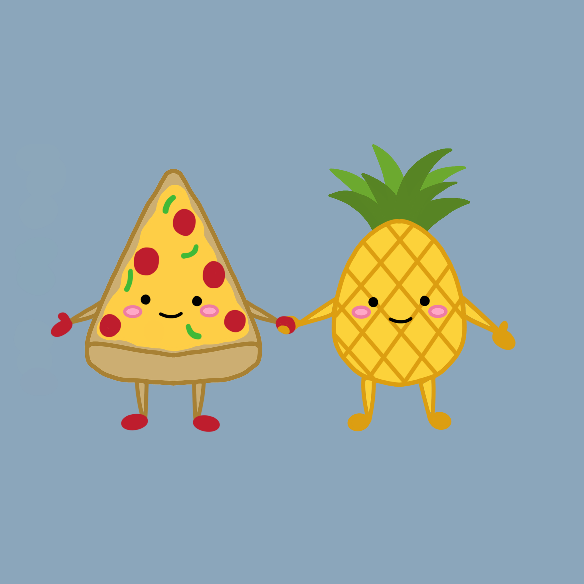 Pizza and Pineapple Tee