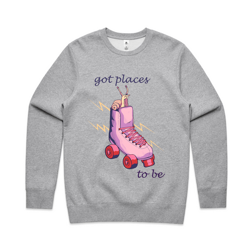 Places To Be Jumper by Lonely Kids Club. All clothing from our T-shirts to our shorts and hoodies are ethically made, and printed packed and shipped from Sydney.