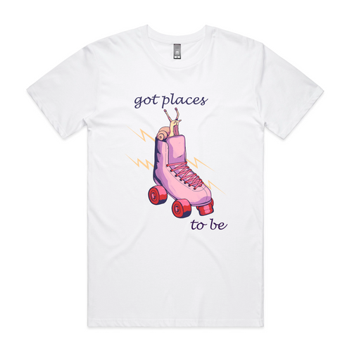 Places To Be Tee by Lonely Kids Club. All clothing from our T-shirts to our shorts and hoodies are ethically made, and printed packed and shipped from Sydney.