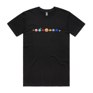 Planet Love Tee by Lonely Kids Club. All clothing from our T-shirts to our shorts and hoodies are ethically made, and printed packed and shipped from Sydney.