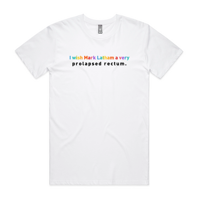 Prolapsed Rectum Tee by Lonely Kids Club. All clothing from our T-shirts to our shorts and hoodies are ethically made, and printed packed and shipped from Sydney.