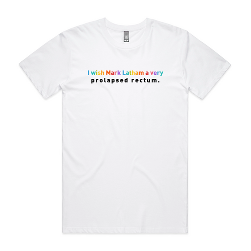 Prolapsed Rectum Tee by Lonely Kids Club. All clothing from our T-shirts to our shorts and hoodies are ethically made, and printed packed and shipped from Sydney.