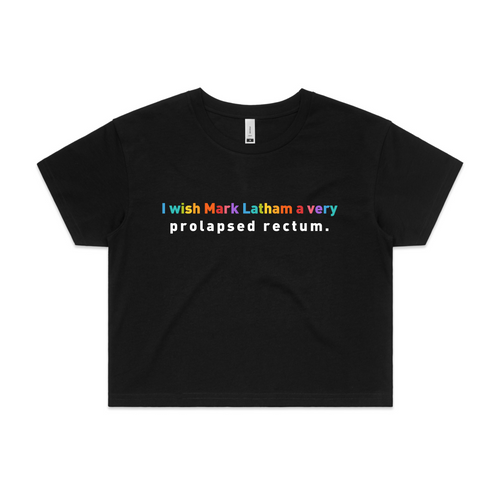Prolapsed Rectum Tee by Lonely Kids Club. All clothing from our T-shirts to our shorts and hoodies are ethically made, and printed packed and shipped from Sydney.
