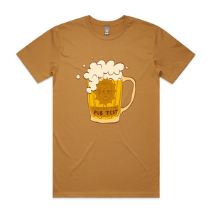 Pub Test Tee by Lonely Kids Club. All clothing from our T-shirts to our shorts and hoodies are ethically made, and printed packed and shipped from Sydney.