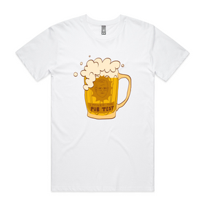 Pub Test Tee by Lonely Kids Club. All clothing from our T-shirts to our shorts and hoodies are ethically made, and printed packed and shipped from Sydney.