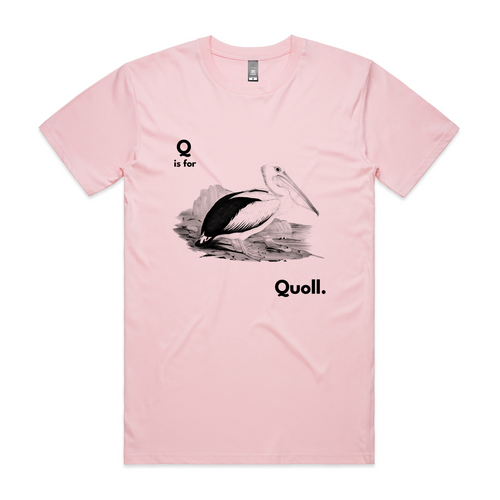 Q Is For Quoll Tee by Lonely Kids Club. All clothing from our T-shirts to our shorts and hoodies are ethically made, and printed packed and shipped from Sydney.