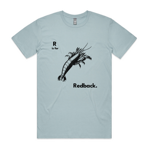 R Is For Redback Tee by Lonely Kids Club. All clothing from our T-shirts to our shorts and hoodies are ethically made, and printed packed and shipped from Sydney.