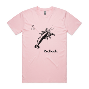 R Is For Redback Tee by Lonely Kids Club. All clothing from our T-shirts to our shorts and hoodies are ethically made, and printed packed and shipped from Sydney.