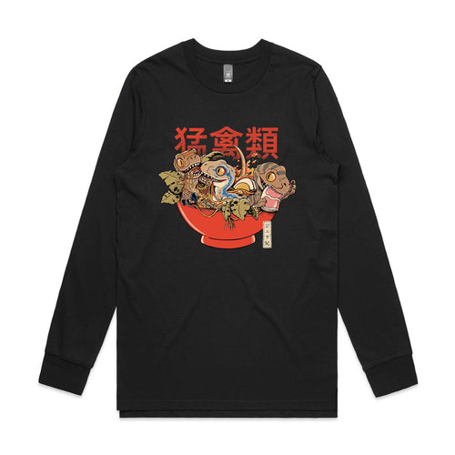 Ramen Raptors Tee by Lonely Kids Club. All clothing from our T-shirts to our shorts and hoodies are ethically made, and printed packed and shipped from Sydney.