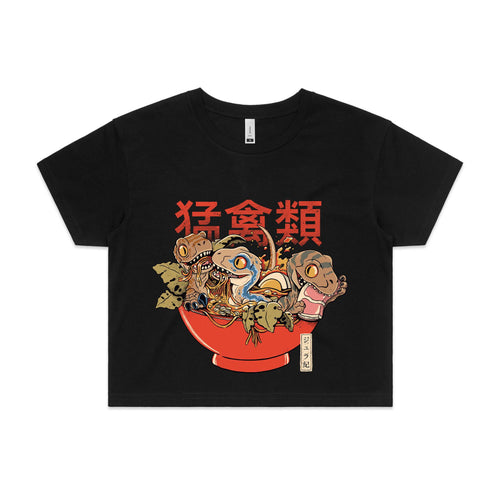 Ramen Raptors Tee by Lonely Kids Club. All clothing from our T-shirts to our shorts and hoodies are ethically made, and printed packed and shipped from Sydney.