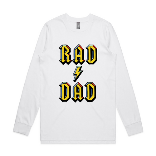 Rad Dad Tee by Lonely Kids Club. All clothing from our T-shirts to our shorts and hoodies are ethically made, and printed packed and shipped from Sydney.