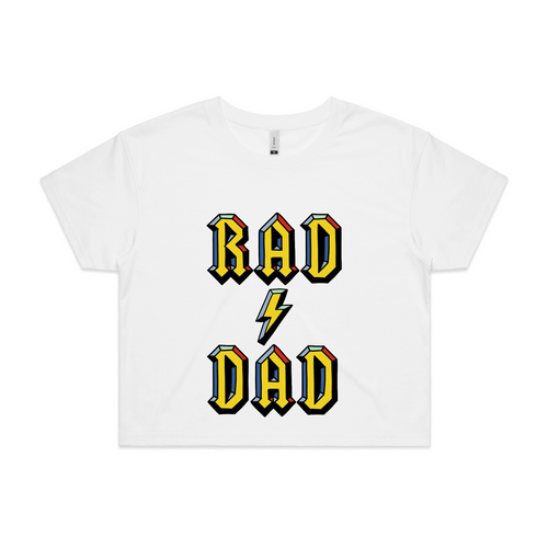 Rad Dad Tee by Lonely Kids Club. All clothing from our T-shirts to our shorts and hoodies are ethically made, and printed packed and shipped from Sydney.