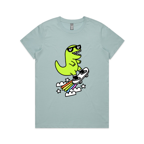 Rad Rex Tee by Lonely Kids Club. All clothing from our T-shirts to our shorts and hoodies are ethically made, and printed packed and shipped from Sydney.
