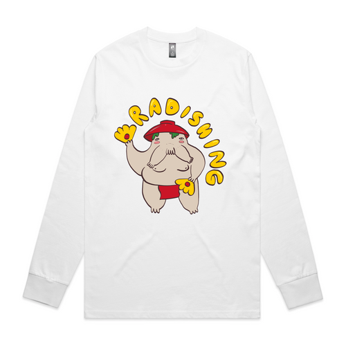 Radishing Tee by Lonely Kids Club. All clothing from our T-shirts to our shorts and hoodies are ethically made, and printed packed and shipped from Sydney.