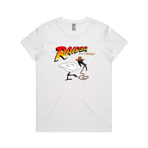 Raider Of The Trash Tee by Lonely Kids Club. All clothing from our T-shirts to our shorts and hoodies are ethically made, and printed packed and shipped from Sydney.