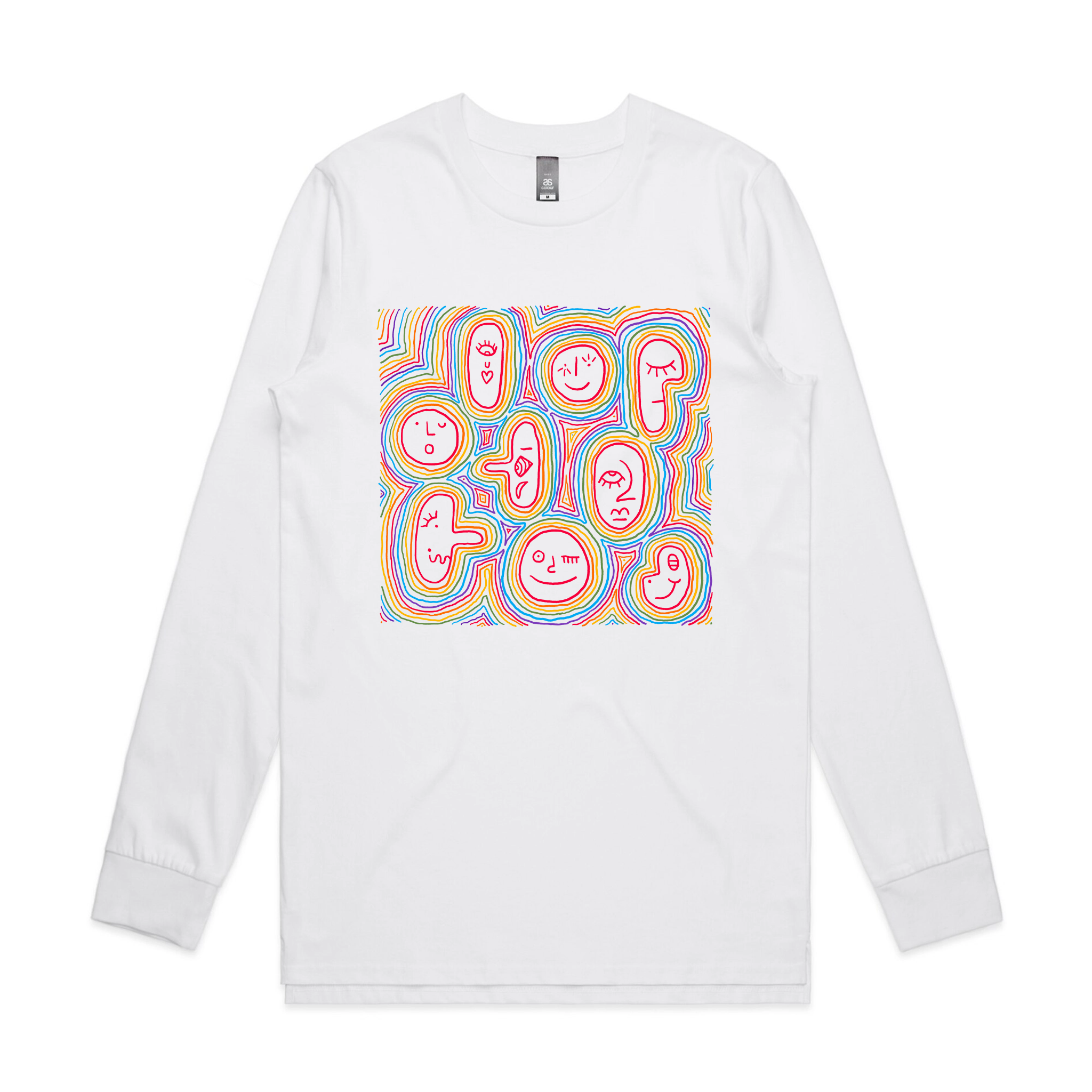 Rainbow Faces Tee