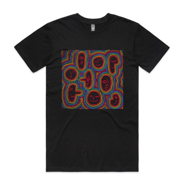 Rainbow Faces Tee