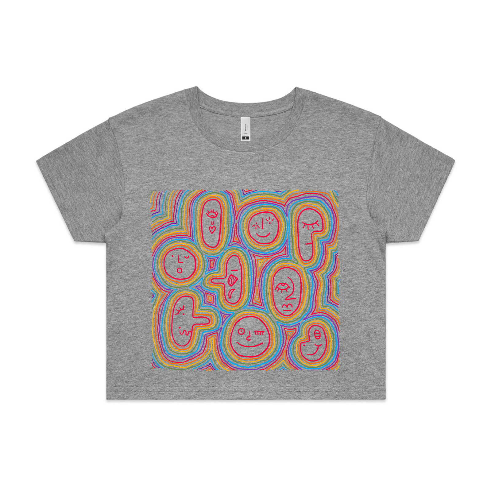 Rainbow Faces Tee