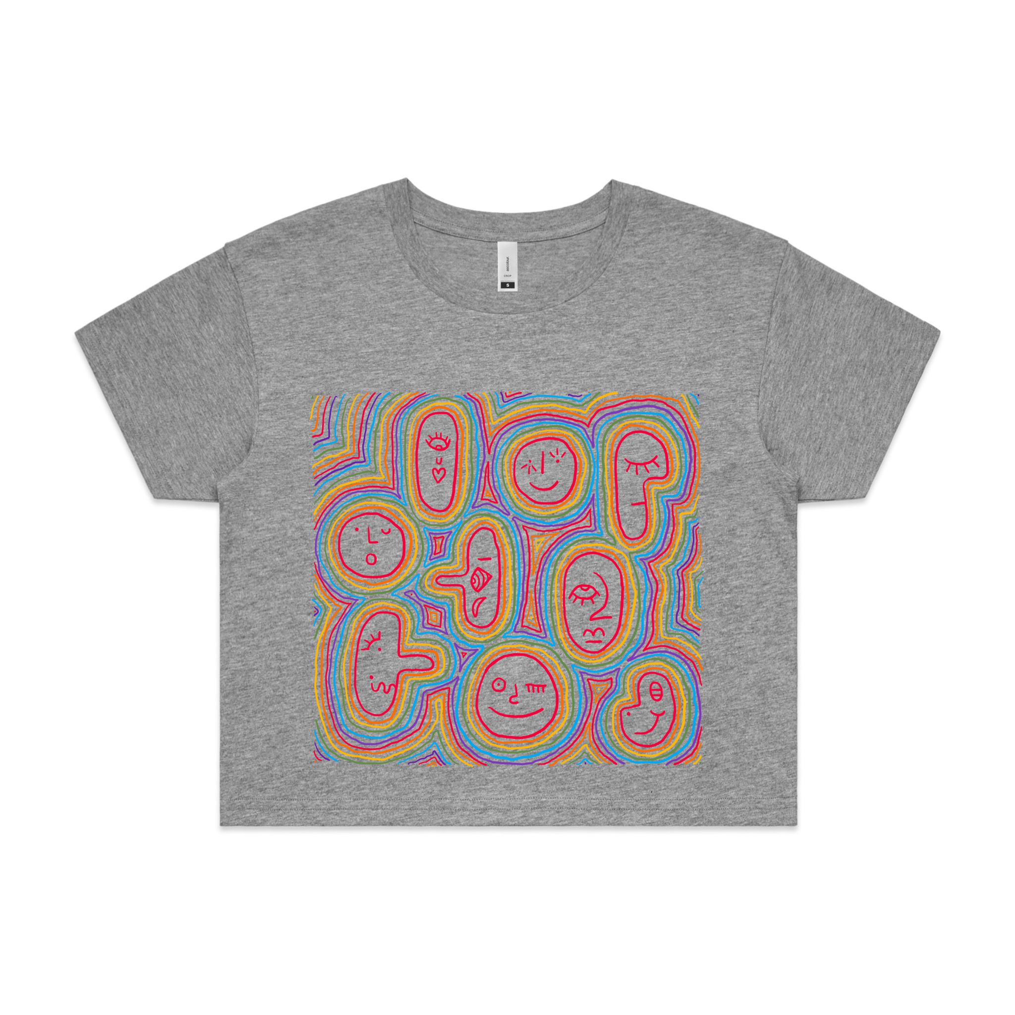 Rainbow Faces Tee