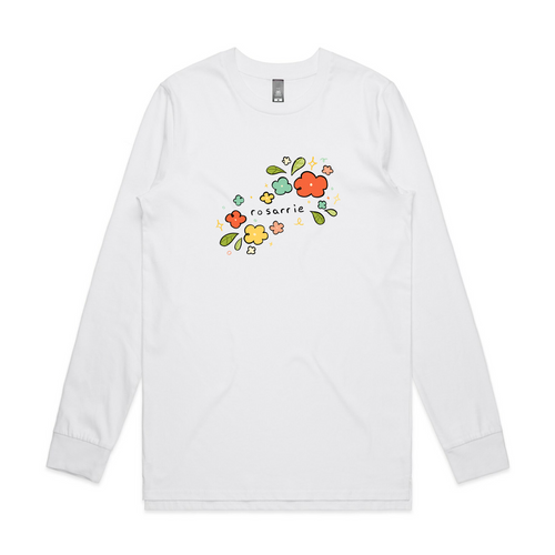 Rosarrie Flowers Tee by Lonely Kids Club. All clothing from our T-shirts to our shorts and hoodies are ethically made, and printed packed and shipped from Sydney.