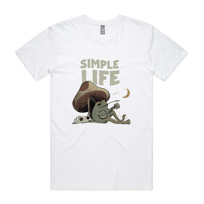 Simple Life Tee by Lonely Kids Club. All clothing from our T-shirts to our shorts and hoodies are ethically made, and printed packed and shipped from Sydney.