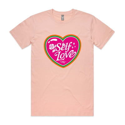 Self Love Tee by Lonely Kids Club. All clothing from our T-shirts to our shorts and hoodies are ethically made, and printed packed and shipped from Sydney.