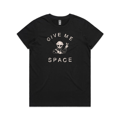 Give Me Space Tee by Lonely Kids Club. All clothing from our T-shirts to our shorts and hoodies are ethically made, and printed packed and shipped from Sydney.