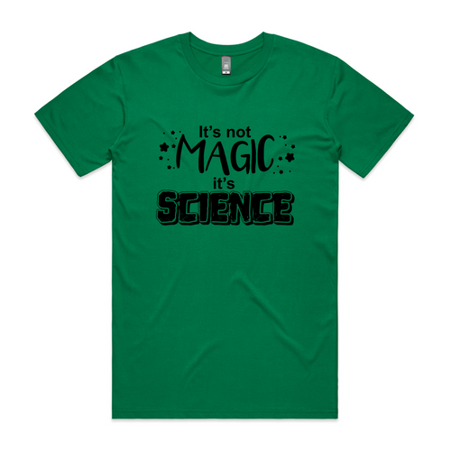 Science Not Magic Tee by Lonely Kids Club. All clothing from our T-shirts to our shorts and hoodies are ethically made, and printed packed and shipped from Sydney.