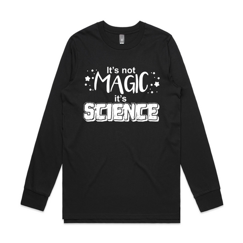 Science Not Magic Tee by Lonely Kids Club. All clothing from our T-shirts to our shorts and hoodies are ethically made, and printed packed and shipped from Sydney.