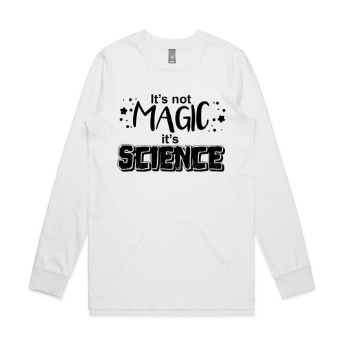 Science Not Magic Tee by Lonely Kids Club. All clothing from our T-shirts to our shorts and hoodies are ethically made, and printed packed and shipped from Sydney.