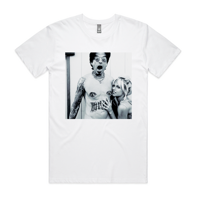 Sebas Cursed Nipples Tee by Lonely Kids Club. All clothing from our T-shirts to our shorts and hoodies are ethically made, and printed packed and shipped from Sydney.