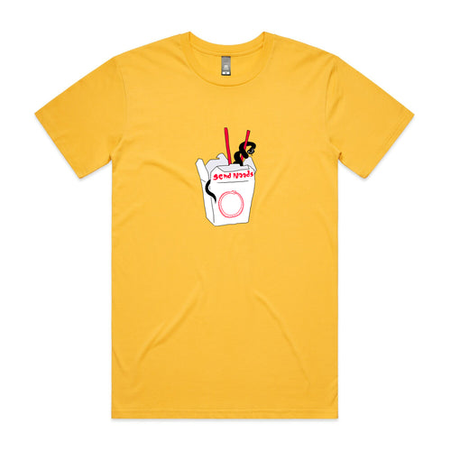 Send Noods Tee by Lonely Kids Club. All clothing from our T-shirts to our shorts and hoodies are ethically made, and printed packed and shipped from Sydney.