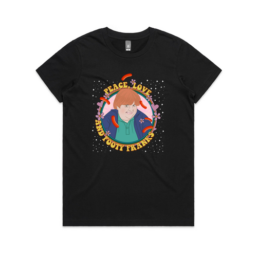 Footy Franks Tee by Lonely Kids Club. All clothing from our T-shirts to our shorts and hoodies are ethically made, and printed packed and shipped from Sydney.
