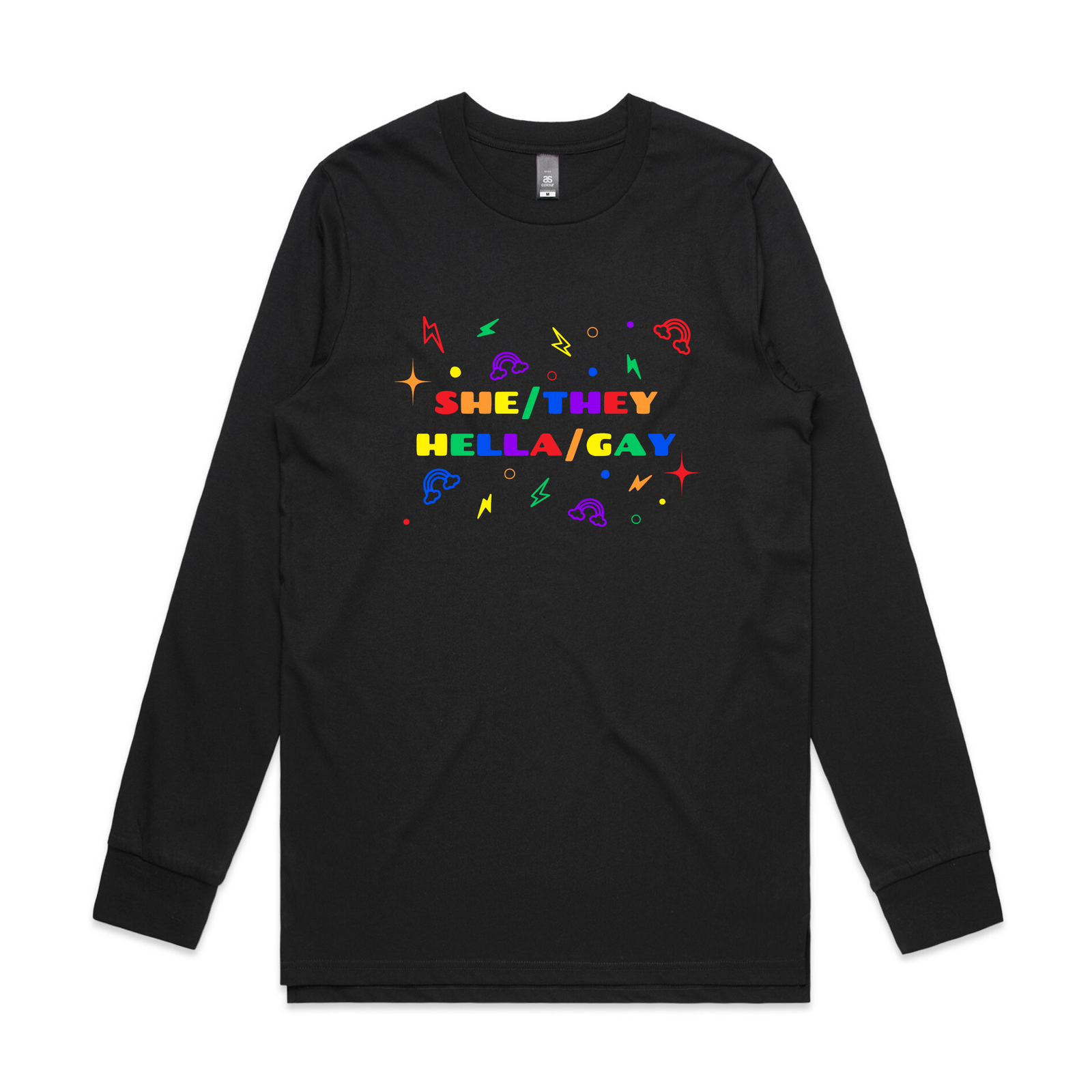 She/They Hella/Gay Tee