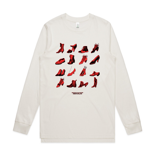 Shoes Tee by Lonely Kids Club. All clothing from our T-shirts to our shorts and hoodies are ethically made, and printed packed and shipped from Sydney.