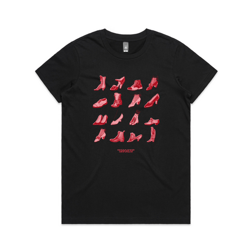 Shoes Tee by Lonely Kids Club. All clothing from our T-shirts to our shorts and hoodies are ethically made, and printed packed and shipped from Sydney.