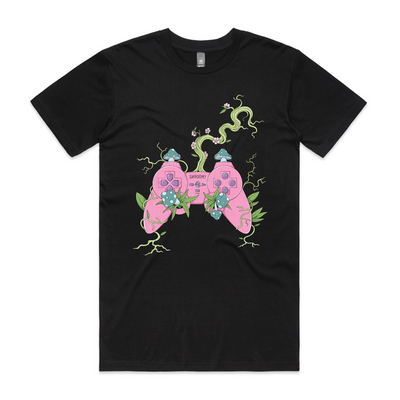 ShroomStation Tee by Lonely Kids Club. All clothing from our T-shirts to our shorts and hoodies are ethically made, and printed packed and shipped from Sydney.