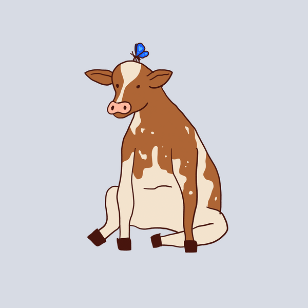 Sitting Cow Tee