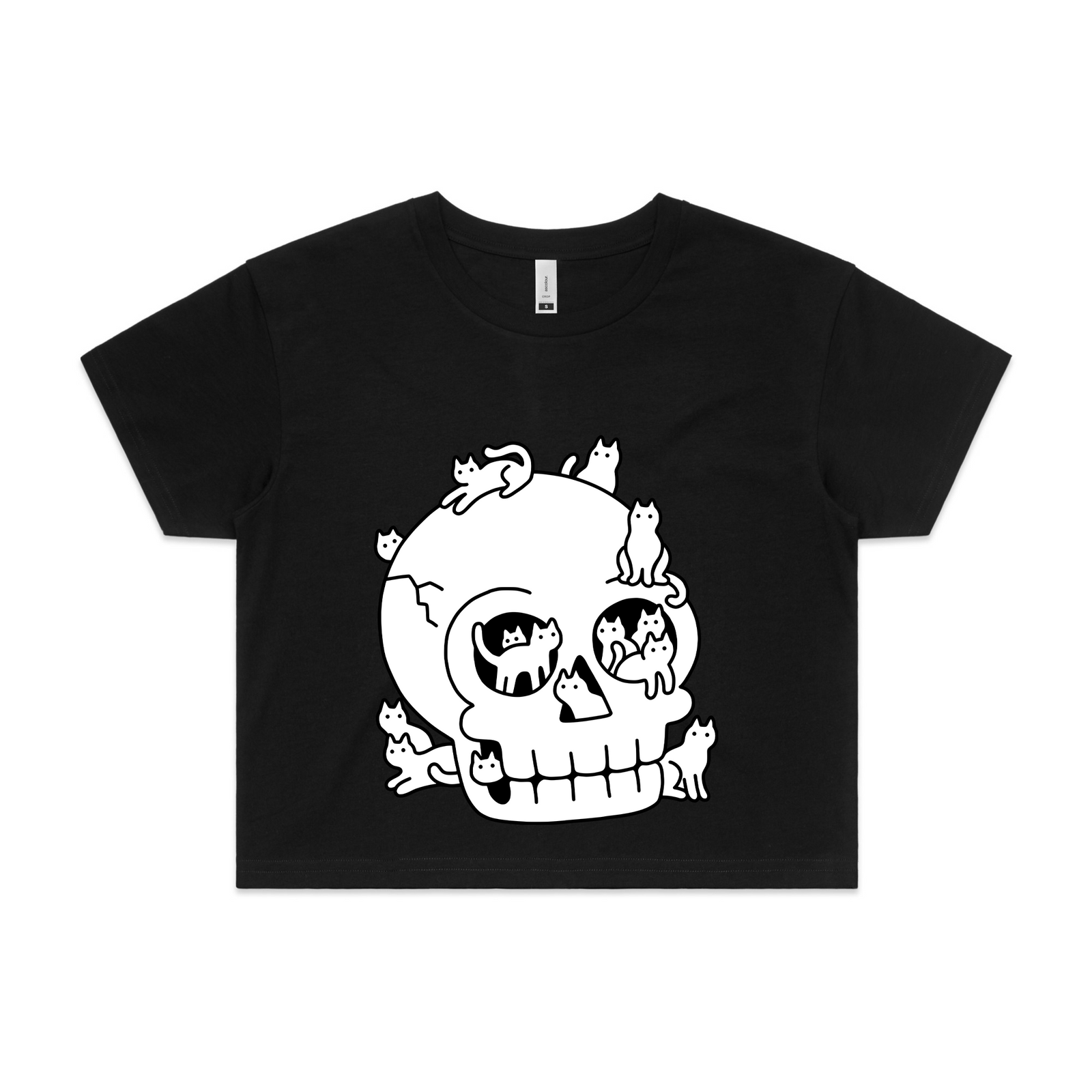 Skull With Cats Tee