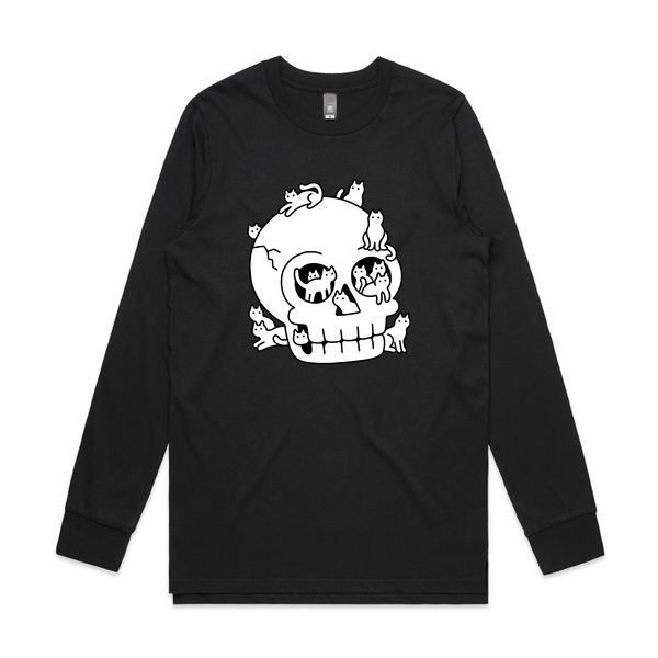 Skull With Cats Tee