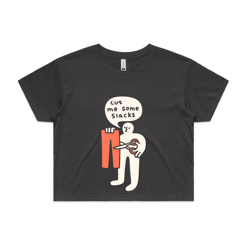 Cut Me Some Slacks Tee by Lonely Kids Club. All clothing from our T-shirts to our shorts and hoodies are ethically made, and printed packed and shipped from Sydney.