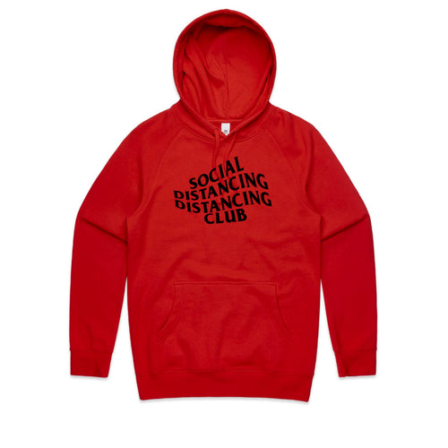 Social Distancing Distancing Club Hoodie by Lonely Kids Club. All clothing from our T-shirts to our shorts and hoodies are ethically made, and printed packed and shipped from Sydney.