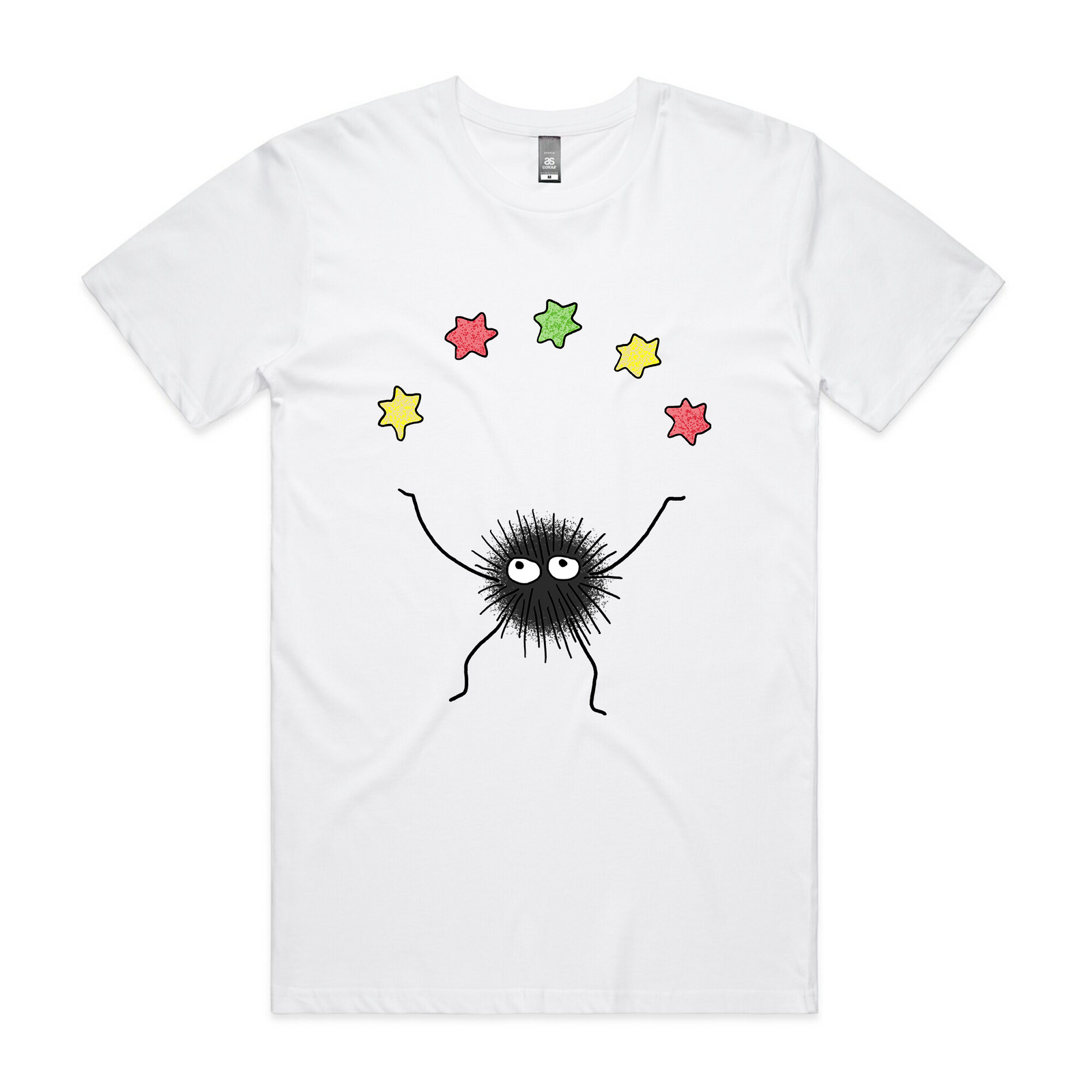 Cute Soot Sprite T-shirt, by Lonely Kids Club. Inspired by the adorable Soot Sprite from the Studio Ghibli Film Spirited Away, we print each one of these T-shirts on order in Australia.