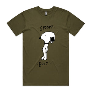 Spoopy Boy Tee by Lonely Kids Club. All clothing from our T-shirts to our shorts and hoodies are ethically made, and printed packed and shipped from Sydney.