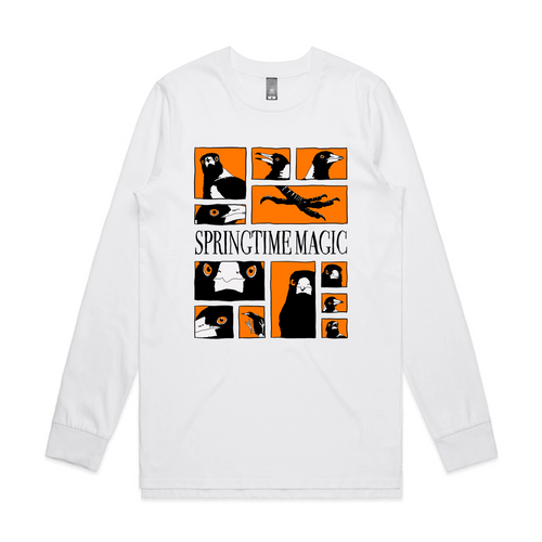 Springtime Magic Tee by Lonely Kids Club. All clothing from our T-shirts to our shorts and hoodies are ethically made, and printed packed and shipped from Sydney.