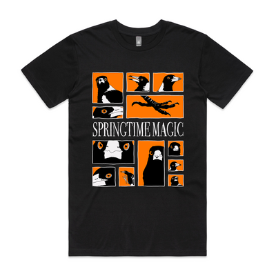 Springtime Magic Tee by Lonely Kids Club. All clothing from our T-shirts to our shorts and hoodies are ethically made, and printed packed and shipped from Sydney.